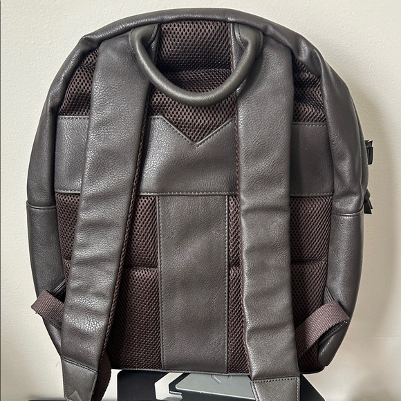 Ted Baker faux leather backpack in dark brown with bold stripe detail! - Picture 8 of 9